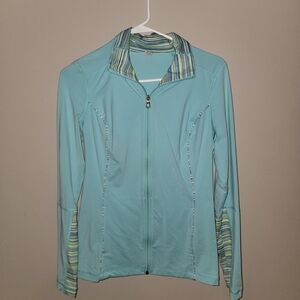 Under Armour Teal Jacket with Striped Collar